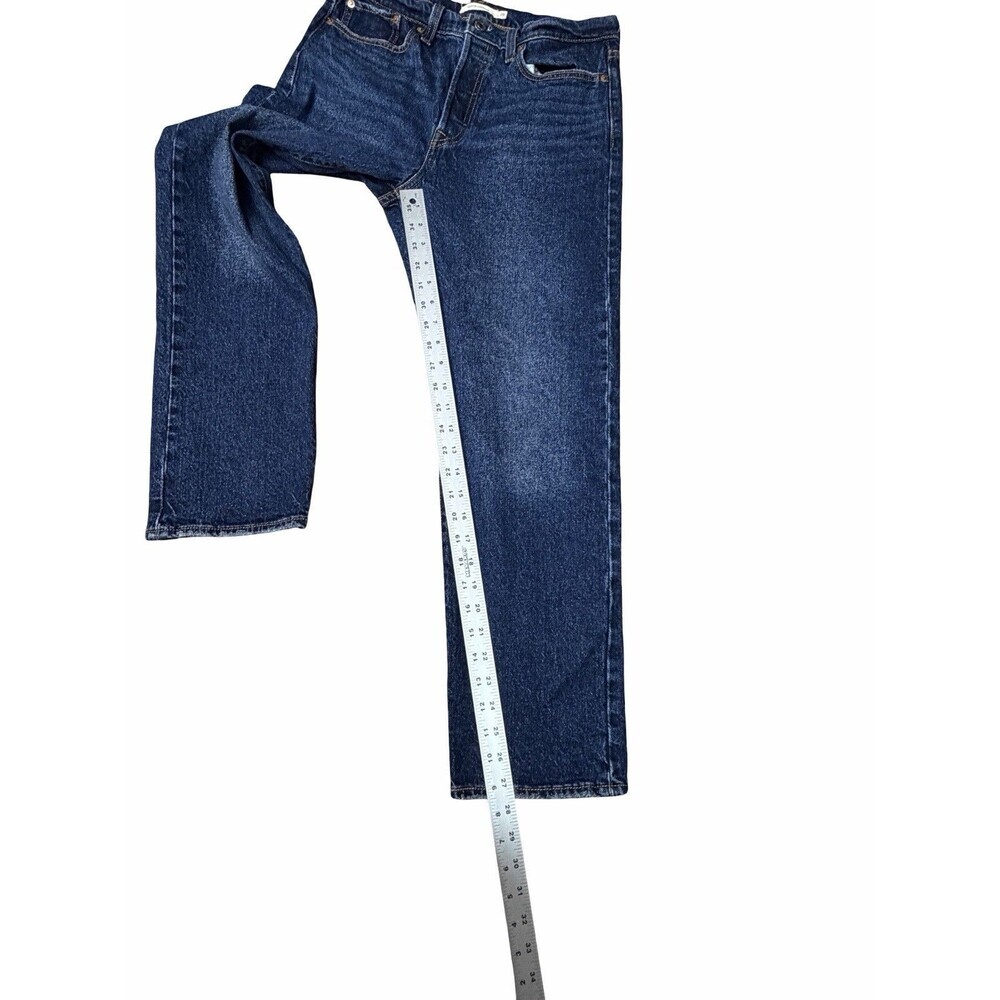 Levi’s Wedgie Straight Jeans Big E Dark Wash Blue Stretch Women’s Size 29 X28 - Picture 9 of 15
